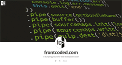 Desktop Screenshot of frontcoded.com